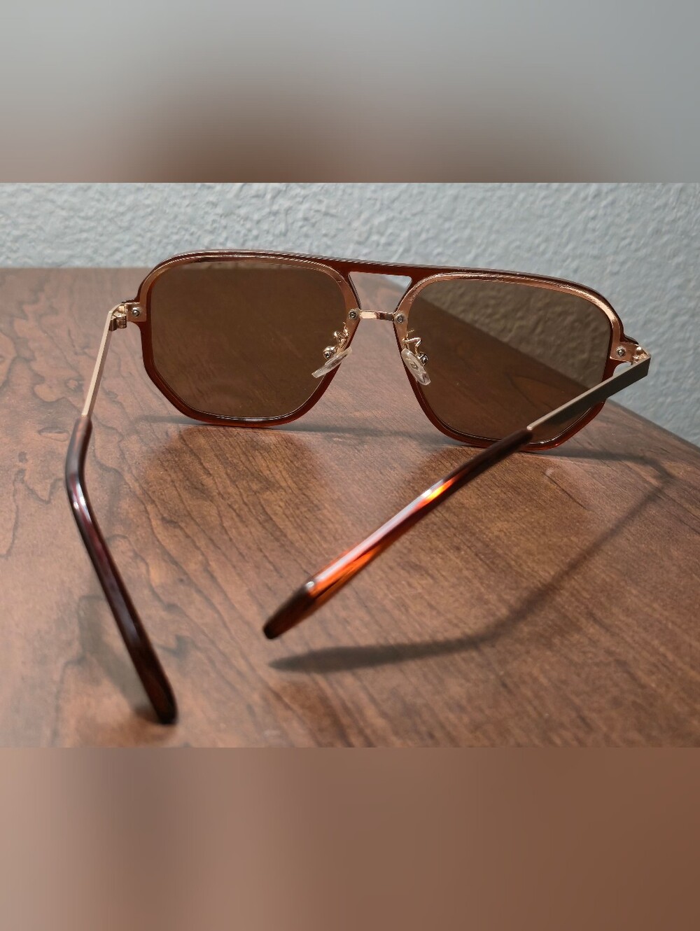 Stradivarius Tortoiseshell Brown Geometric "Dahmer Similar Sunglasses"